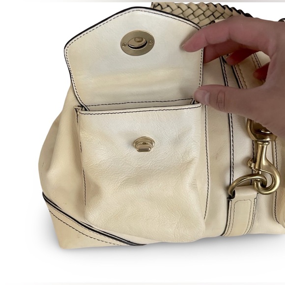 NWT Vintage Coach Daphne Large Satchel Shoulder Bag Vachetta Leather | 3569 - Picture 8 of 14